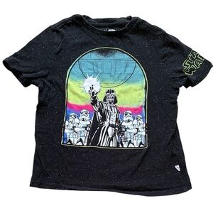 Gap Kids Star Wars Black Speckled Darth Vader Graphic T-Shirt Size Small